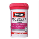 【澳洲仓】【每三件包邮】Swisse 蔓越莓 30粒 女性卵巢保养品