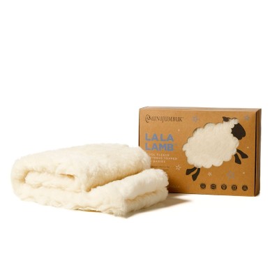 【澳洲仓】Minijumbuk LALA COT WOOL FLEECE MATTRESS TOPPER婴幼儿羊毛褥子 防螨虫防过敏防哮喘可机洗 70*130cm