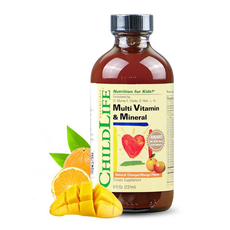 童年时光ChildLife 婴幼儿 23种综合维生素矿物质补充液 237ml 提高免疫力