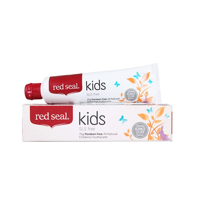 Red Seal红印宝宝/儿童牙膏 纯天然无氟可吞咽 75g