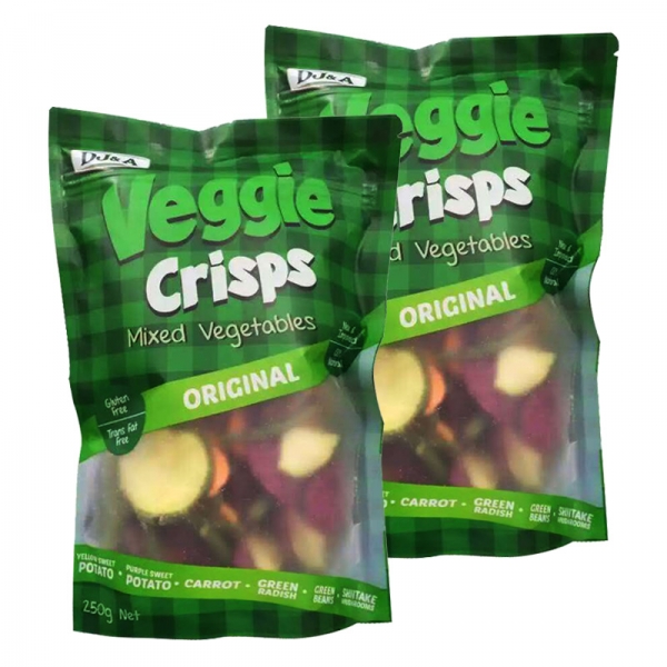 DJ&A Veggie Crisps 6种蔬菜干原味 250g
