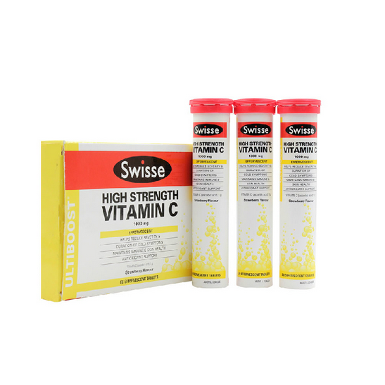澳洲SWISSE 维生素C浓缩片VC泡腾片 20片 一盒三个