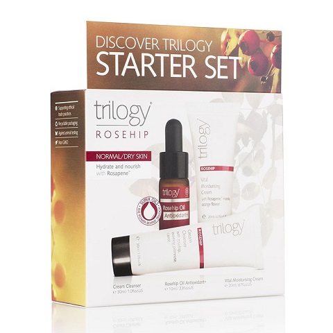 Trilogy趣乐活 抗氧化玫瑰果油套装 中性/干性肌肤 抗氧化果油+无泡沫洁面+玫瑰面霜