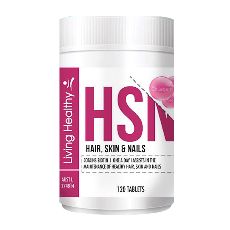 【澳洲仓】Living Healthy 苓康尔 HSN胶原蛋白活力肌肤片美白抗氧化 120粒