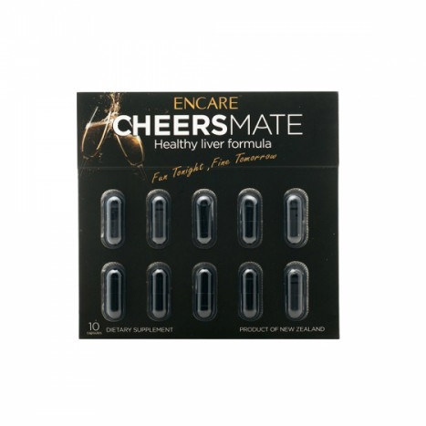【新西兰仓】ENCARE CHEERSMATE 纯草本解酒片护肝配方肝脏修复 10粒