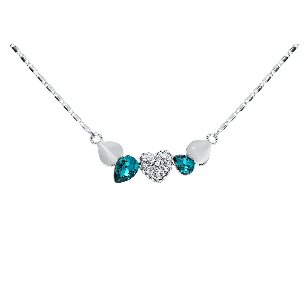 【澳洲仓】Pica Lela 925纯银时尚简约蓝色水晶项链 MNW-5649-CU（原价118刀）