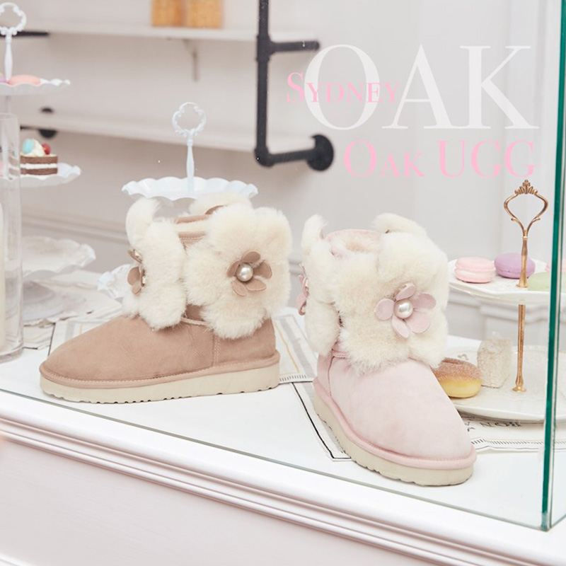 【澳洲仓】OAKUGG 20001 Blossoms-防泼水十里桃花雪地靴 oak006