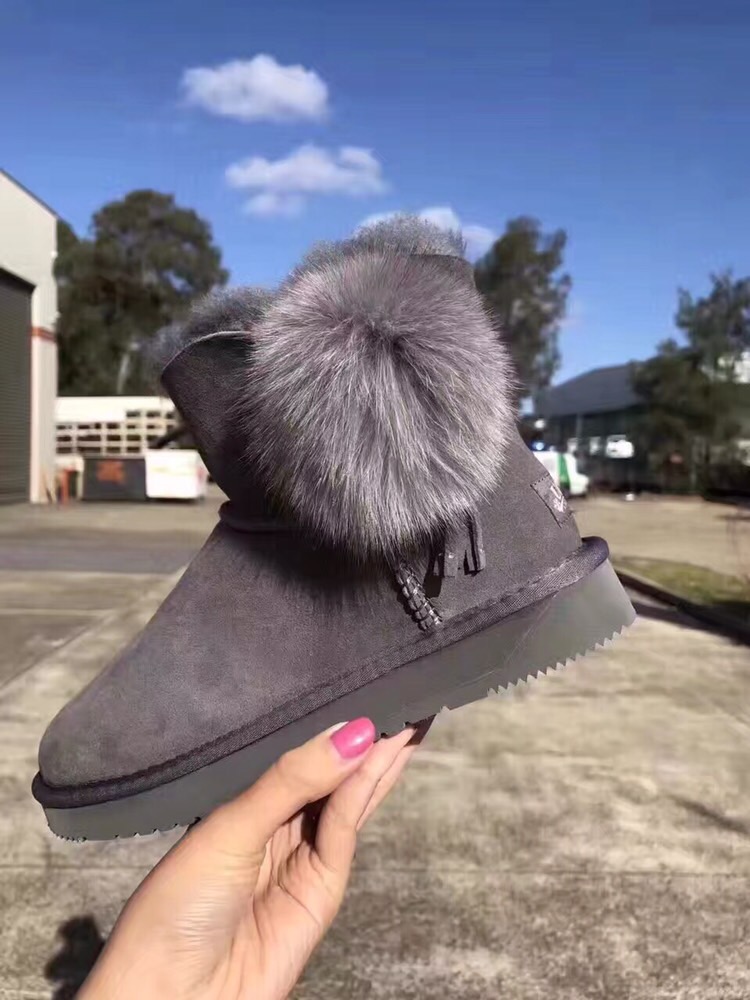 【澳洲仓】AUSNOW UGG FB020B 防泼水毛球雪地靴