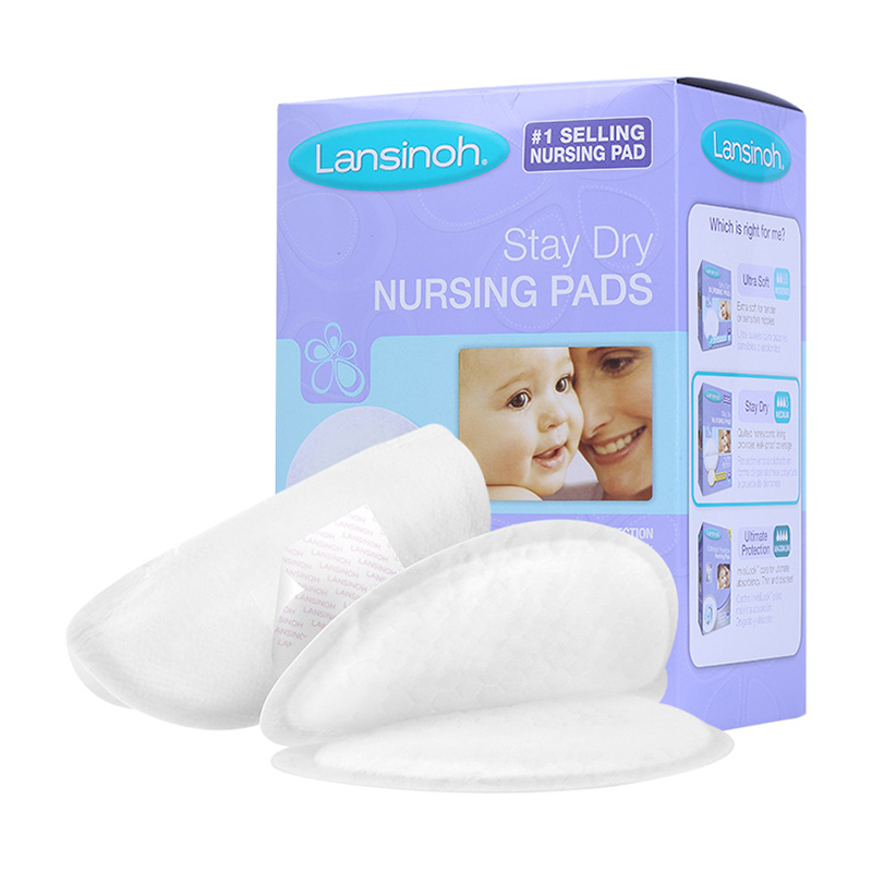 美国直邮 Lansinoh 兰思诺 一次性超薄透气哺乳防溢乳垫 隔奶垫防漏 60片