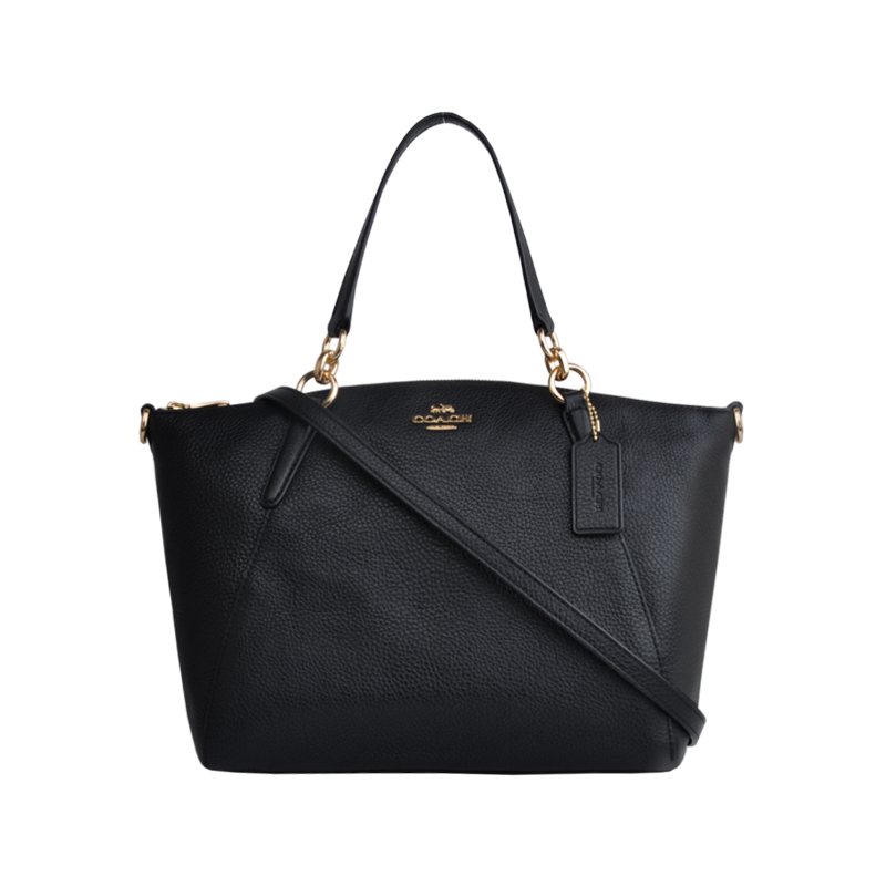 美国直邮 COACH/蔻驰 2018夏季新款女士休闲饺子包 单肩斜挎女包时尚手袋 F28993 黑色