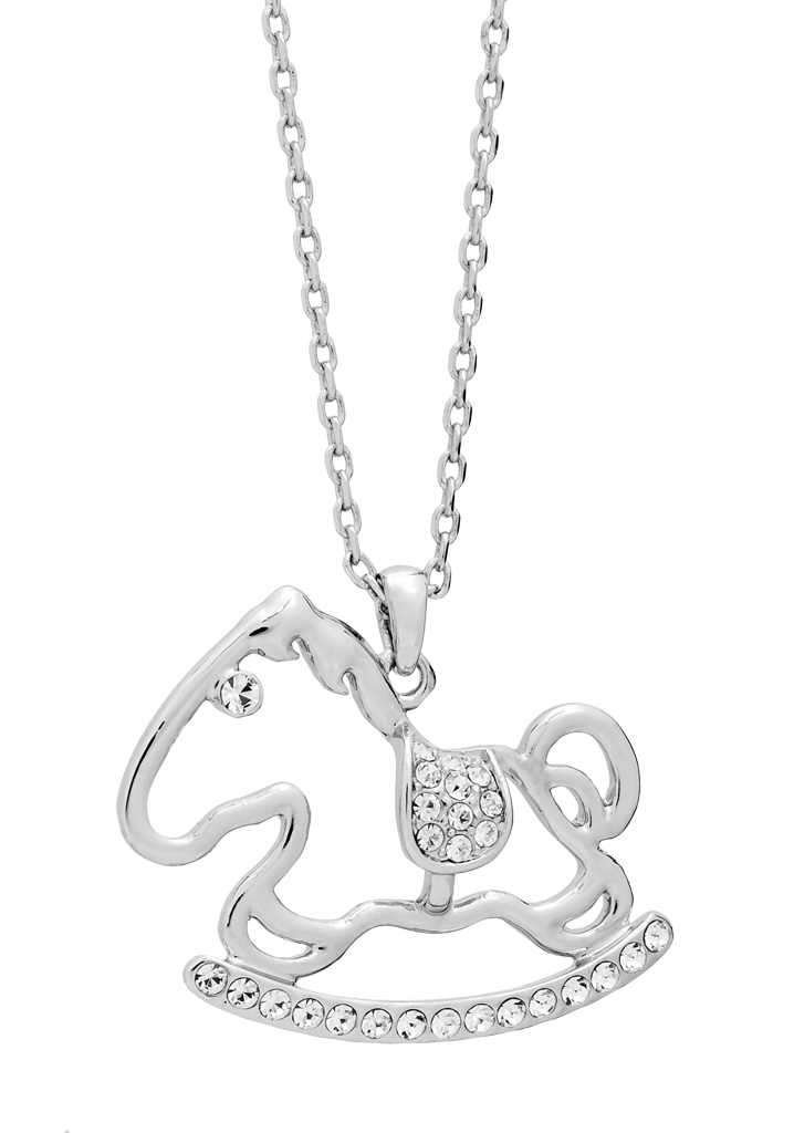 【澳洲仓】【特价】Pica Lela 银色红色童年小马可爱项链 MNW-5441-CZ（原价118刀）