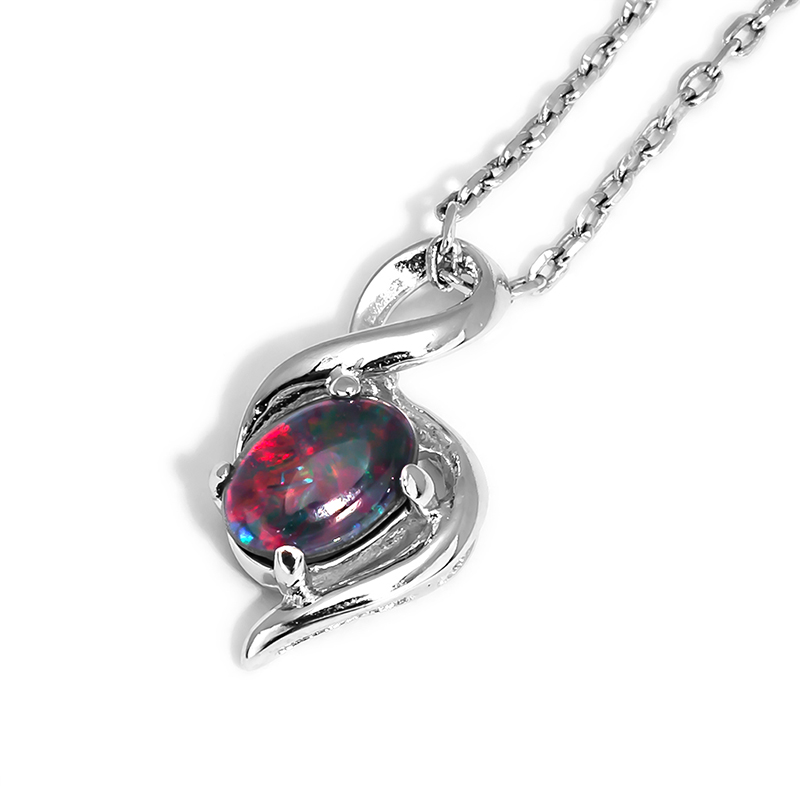 【澳洲仓】Wellington Jeweller 项链 SPW-006-OT 澳大利亚澳宝，澳宝石7x5mm