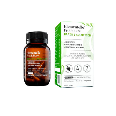 【澳洲仓】【红书旗舰店专用】Elementelle健脑益智益生菌300亿CFU (Brain&cognition)  60粒