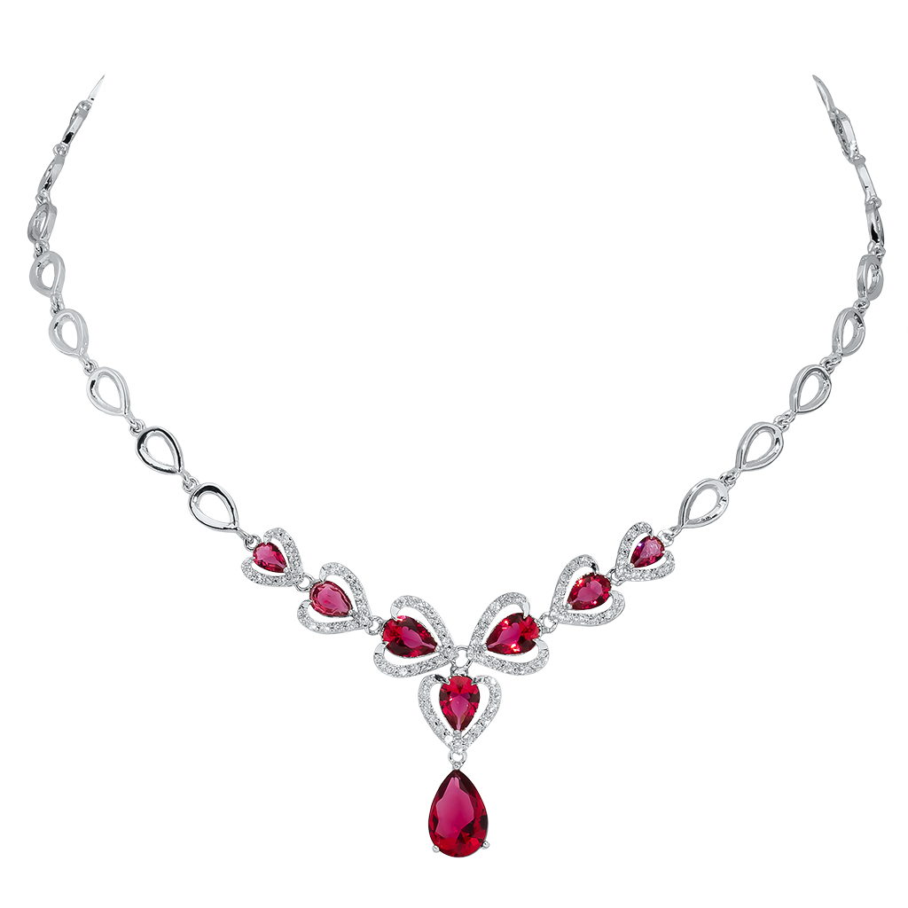 【澳洲仓】Pica Lela 优雅大气爱心红色水晶项链 MNW-5777-CR（原价128刀）