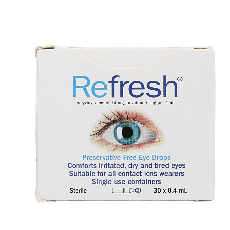 【澳洲仓】Refresh眼药水人工泪滴眼液 缓解干涩疲劳无防腐剂 30支