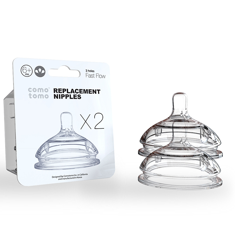 美国直邮 Comotomo可么多么奶嘴 新生婴儿宝宝母乳实感硅胶