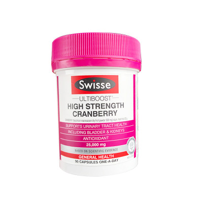 【澳洲仓】Swisse cranberry 新版蔓越莓 90粒 预防妇科炎症 泌尿系统健康