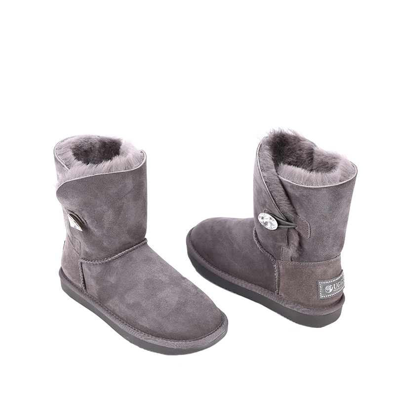 【澳洲仓】DK UGG DK009S 防泼水施华洛世奇水晶扣经典中筒雪地靴