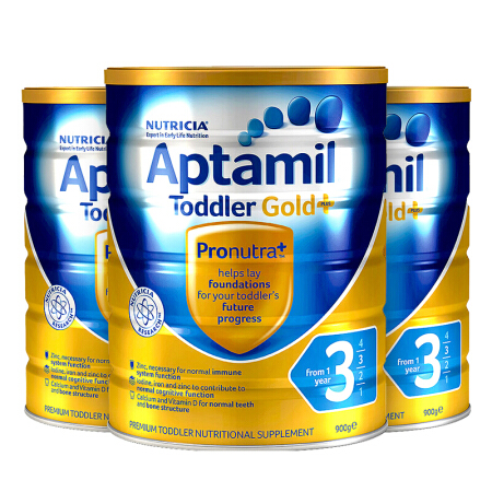 【澳洲仓】【3罐包邮】Aptamil Gold 金装爱他美3段 奶粉