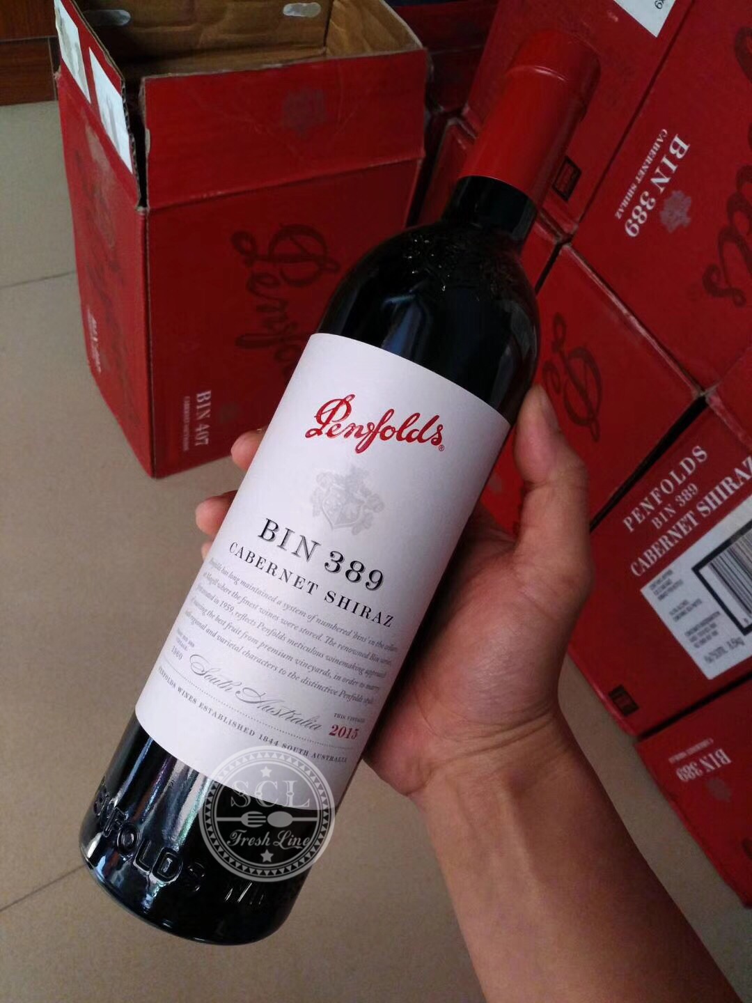 【中国仓】澳洲奔富红酒之Bin389 英文版15年 木塞 原装