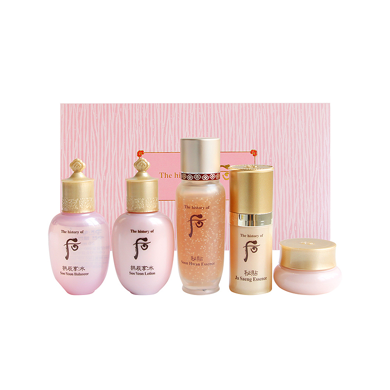 韩国直邮  WHOO 后 拱辰享 水妍水乳霜精华五套盒 中样