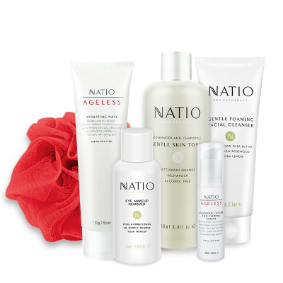 【澳洲仓】下架 Natio娜缇欧臻享红色礼盒六件套（卸妆乳、洁面膏、爽肤水、面膜、精华补水）2号