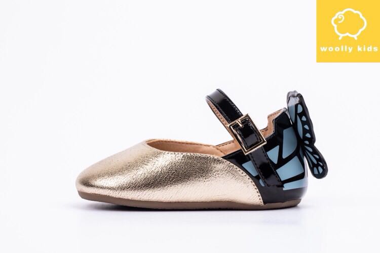 【中国仓】【中国发货】WOOLLY KIDS 蝴蝶公主学步鞋（WK049-WK050）