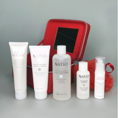 【澳洲仓】下架 Natio娜缇欧臻享红色礼盒六件套（卸妆乳、洁面膏、爽肤水、面膜、精华补水）2号