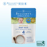 【澳洲仓】Bellamy's 贝拉米有机婴儿益生元GOS高铁宝宝米粉米糊4月+婴幼儿辅食