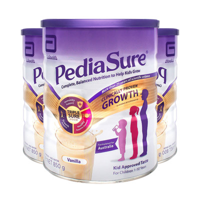 【澳洲仓】【3罐】Pediasure 小安素儿童成长奶粉 850g（默认加气柱）