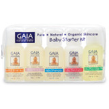 【澳洲仓】GAIA Baby Starter Kit婴儿洗护旅行套装5*50ml 洗发沐浴润肤抚触安睡套装