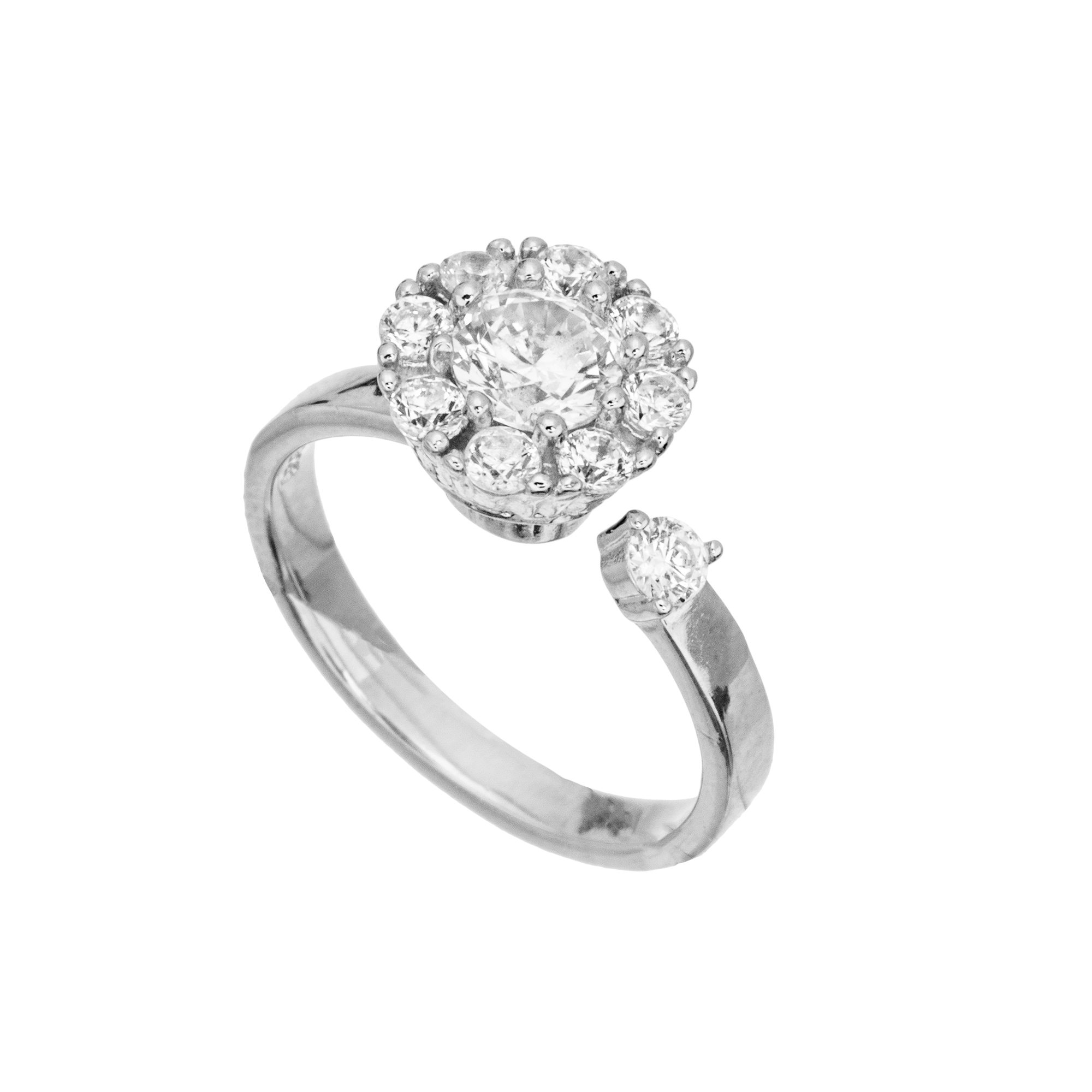 【澳洲仓】Pica Lela 幸运转动水晶戒指 MRW-5981-CZ   Free size，Top：dia 1.0cm