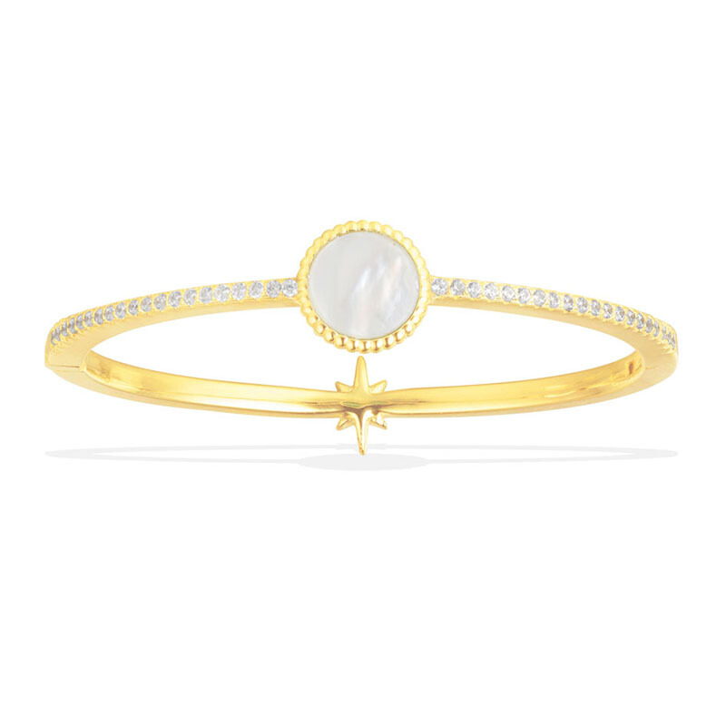 【澳洲仓】【限量】APM Monaco AB3355XNAY 金色纯银镶晶钻流星母贝手镯（原价1295元）