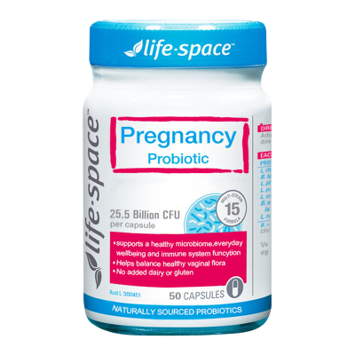 【澳洲仓】Life Space益倍适 孕妇益生菌 50粒（玻璃瓶）LS Pregnancy