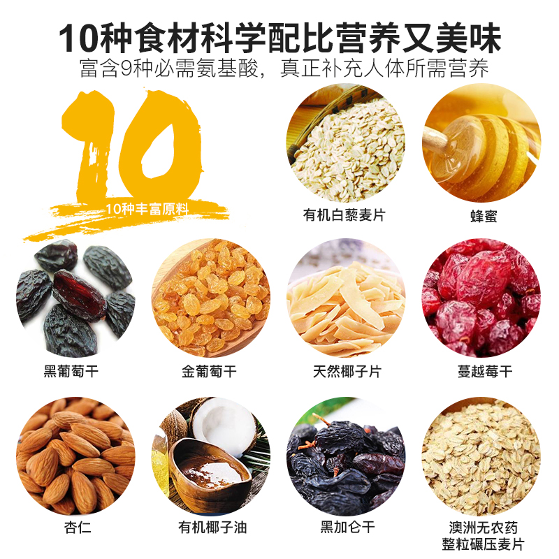 【中国仓】【中国发货】Myshee麦食超级原食家庭版麦片750g 有机白藜麦蜂蜜口味 超级早餐麦片 Family Pack氨基酸有机椰子油低温烘焙即食（偏远地区：每公斤补邮费，内蒙古、海南需补12元，新疆、西藏补18元）