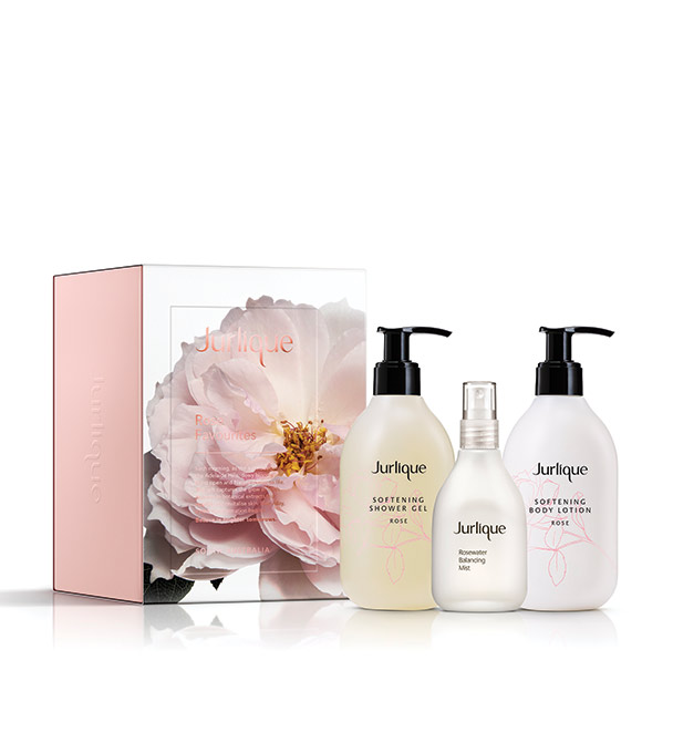 【澳洲仓】Jurlique茱莉蔻玫瑰挚爱套装 （沐浴露+身体乳+花卉水）3件套 2018茱莉蔻圣诞节Rose Favourites