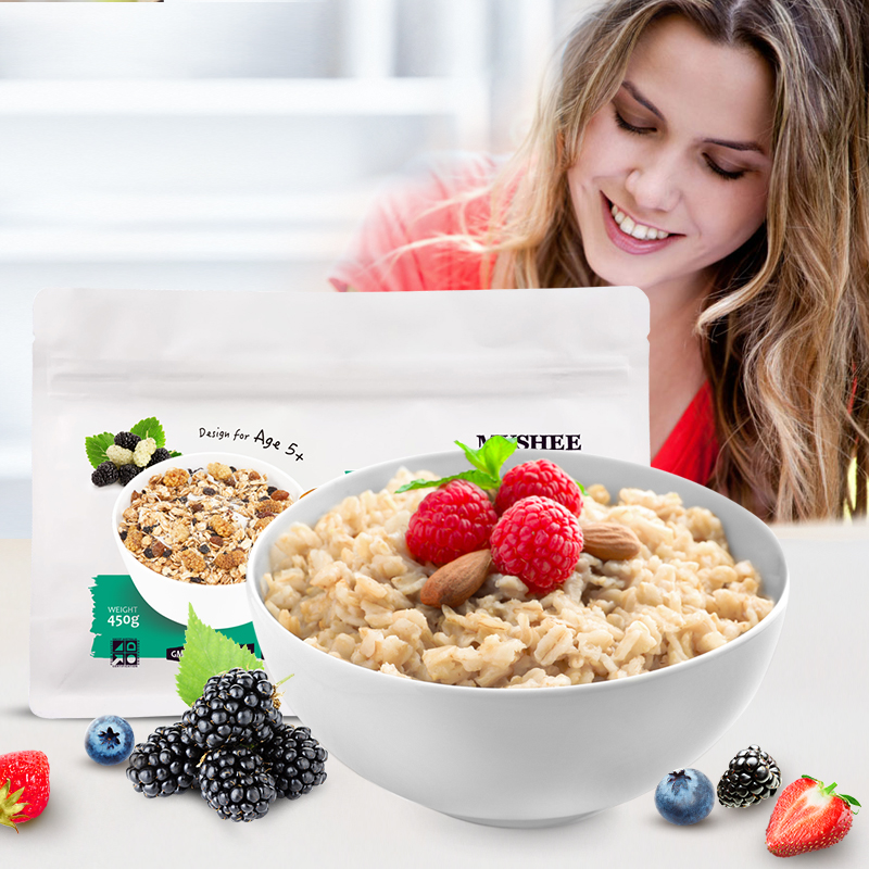 【澳洲仓】Myshee麦食学霸少年麦片450g 蜂蜜桑葚味 超级早餐麦片 Teens Super-Mulberry Brekky 5岁+ 欧米茄3 护眼 有助大脑发育 有机 低温烘焙 即食