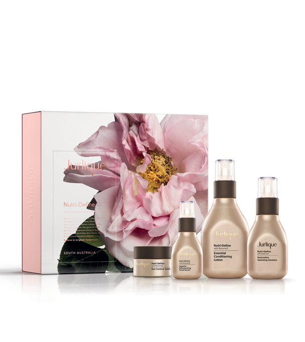 【澳洲仓】Jurlique茱莉蔻 Nutri Define2018圣诞节 臻萃活颜套装 （修护凝乳+乳液+眼霜+精华露）4件套