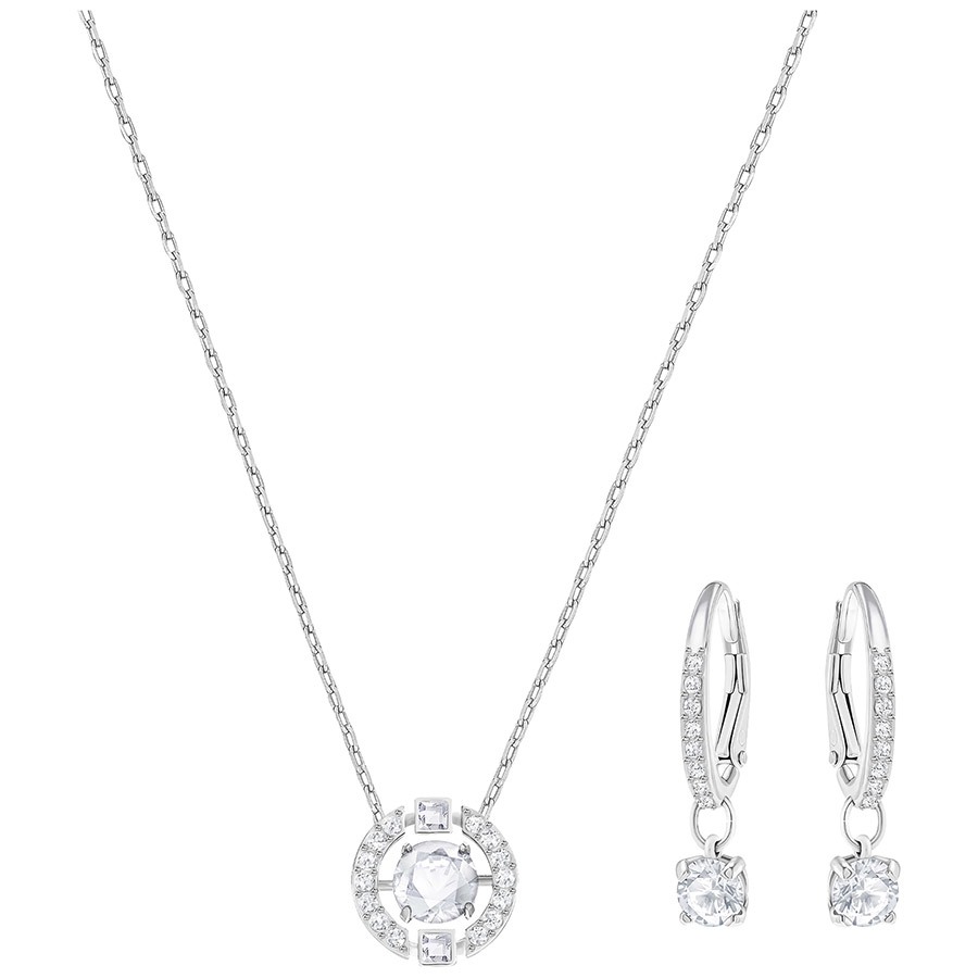 【澳洲仓】Swarovski 施华洛世奇SPARKLING DC 经典璀璨耳环项链套装5279018（原价1790元， 预定3-4周）
