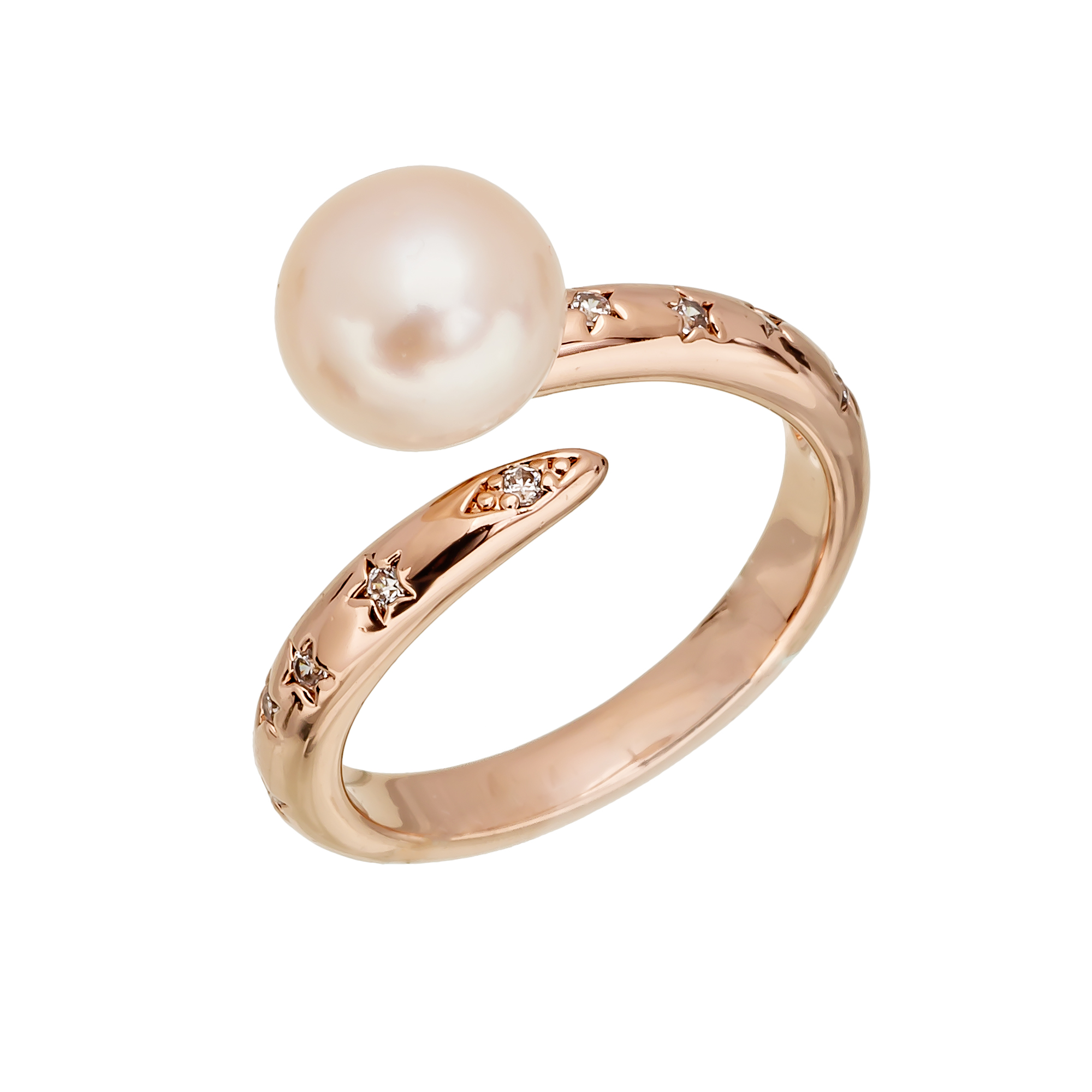 【澳洲仓】【特价】Pica Lela 优雅经典简约镀18K 金珍珠开口戒指 MRR-5960-FP（原价79刀）