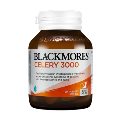 【澳洲仓】Blackmores BM 澳佳宝Celery西芹籽50粒 降三高降尿酸缓解痛风关节风湿（玻璃瓶）