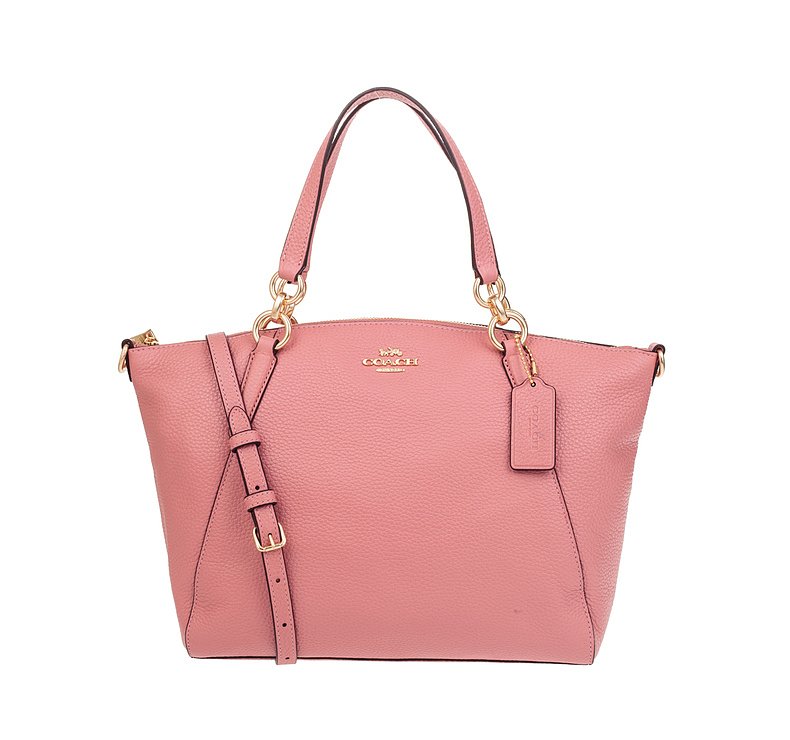 美国直邮 COACH/蔻驰 女士粉色时尚简约手提包单肩斜挎包饺子包 F31077 双色可选