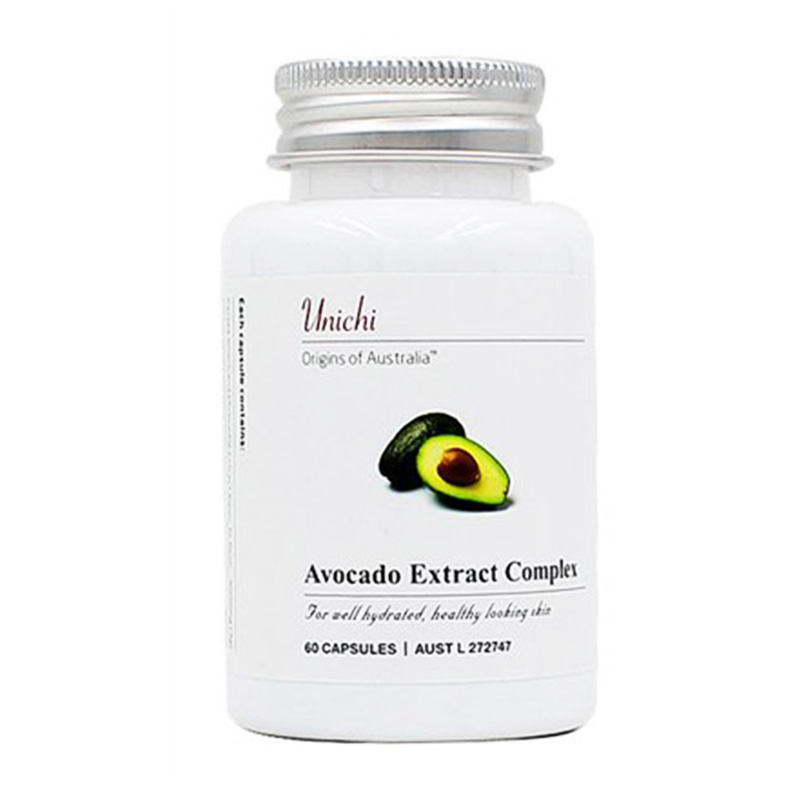 【澳洲仓】Unichi AVOCADO EXTRACT COMPLEX 牛油果/鳄梨精华胶囊 滋润皮肤 保护女性生殖健康 60粒