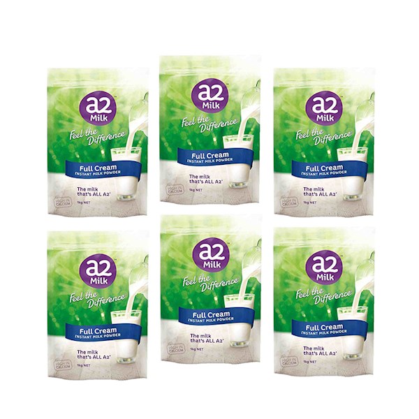 【澳洲仓】【6袋包邮】A2全脂 成人高钙奶粉 青少年中老年奶粉 1kg  6袋一整箱  EWE