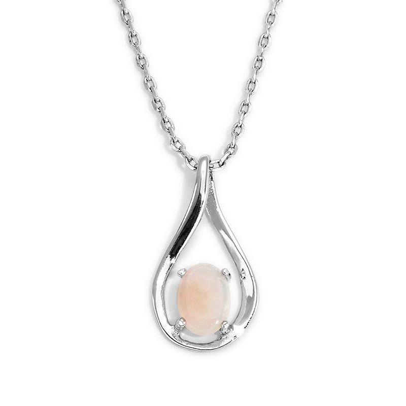 【澳洲仓】Wellington Jeweller 项链 SPW-101-OS 澳大利亚天然澳宝，澳宝石7x5mm