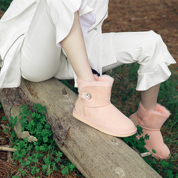 【澳洲仓】DK UGG DK007S 防泼水 施华洛世奇水晶扣短筒雪地靴