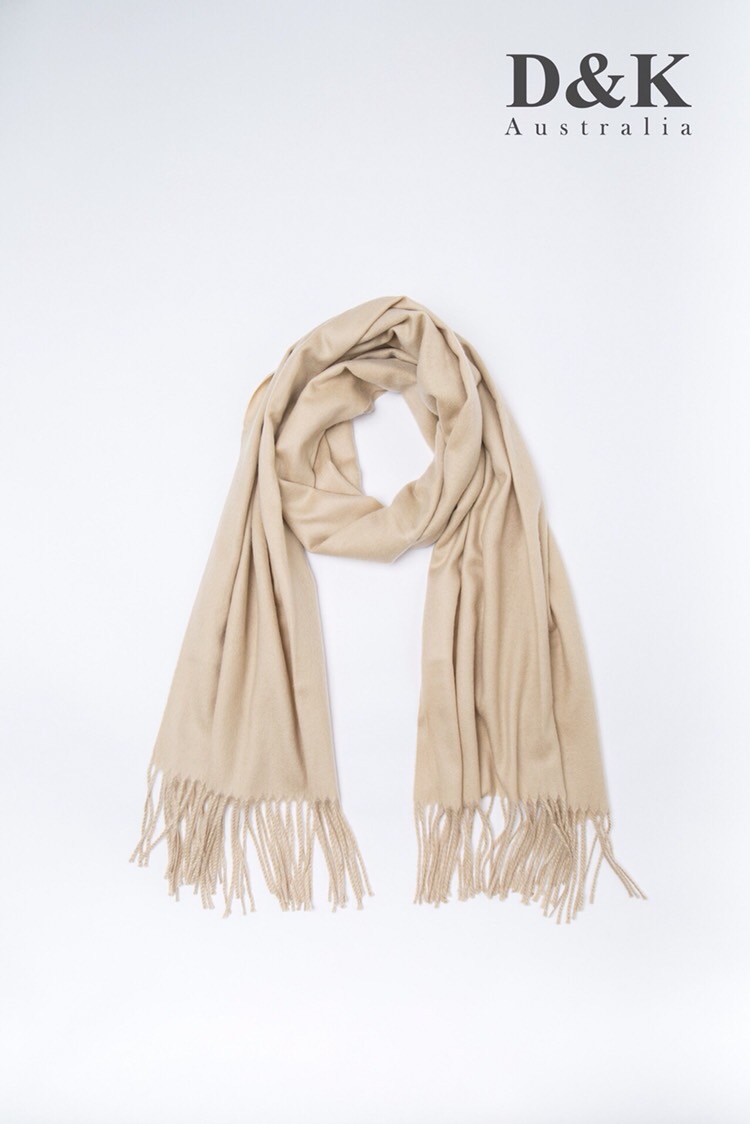 【澳洲仓】DK UGG DW 1系列 纯色围巾 美利奴羊毛50%+莫代尔50%  180cm*60cm