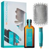 【澳洲仓】Moroccanoil 摩洛哥套装（护发精油100ml+陶瓷离子平板气垫梳子）