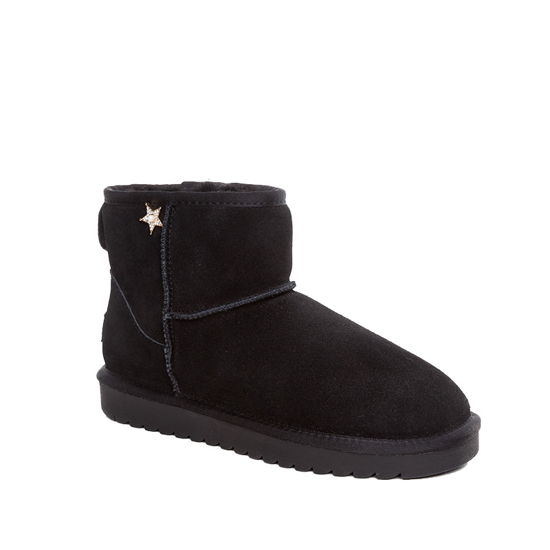 【澳洲仓】OZWEAR UGG OB381 秋冬新款 牛绒防泼水 可替换装饰雪地靴