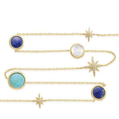 【澳洲仓】【限量】APM Monaco AB3361Y 金色纯银镶晶钻彩色星空手链（原价1825元）